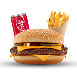 Cheese 1/4 Burger Meal 