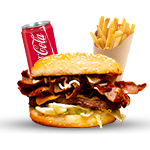 Beef & Doner Burger Meal 