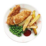 Kid's Fish Finger Supper (2) 